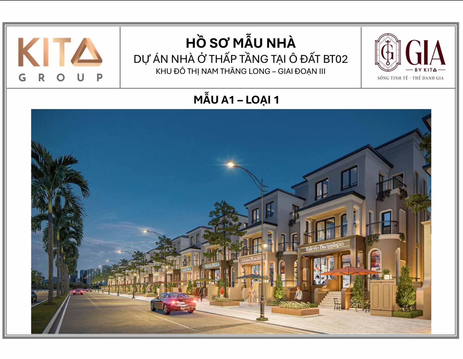 Thiết kế mẫu nhà A1 phân khu BT02 Ciputra