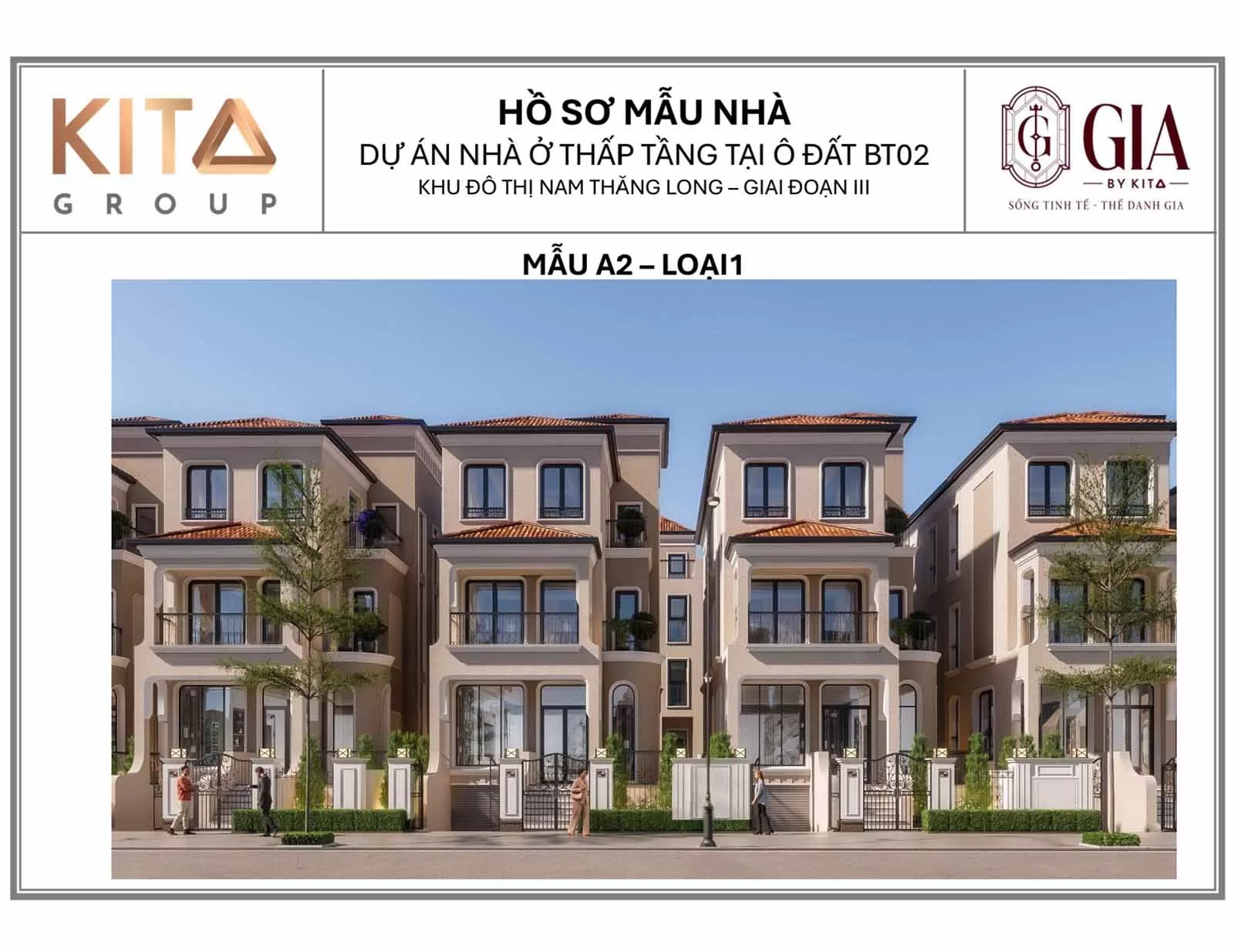Thiết kế mẫu nhà A2 phân khu BT02 Ciputra