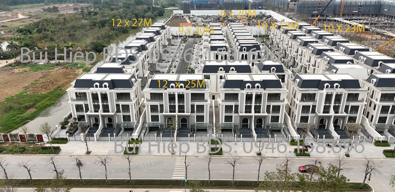 Phối cảnh tổng thể Biệt Thự, Liền Kề Khu P Ciputra Tây Hồ