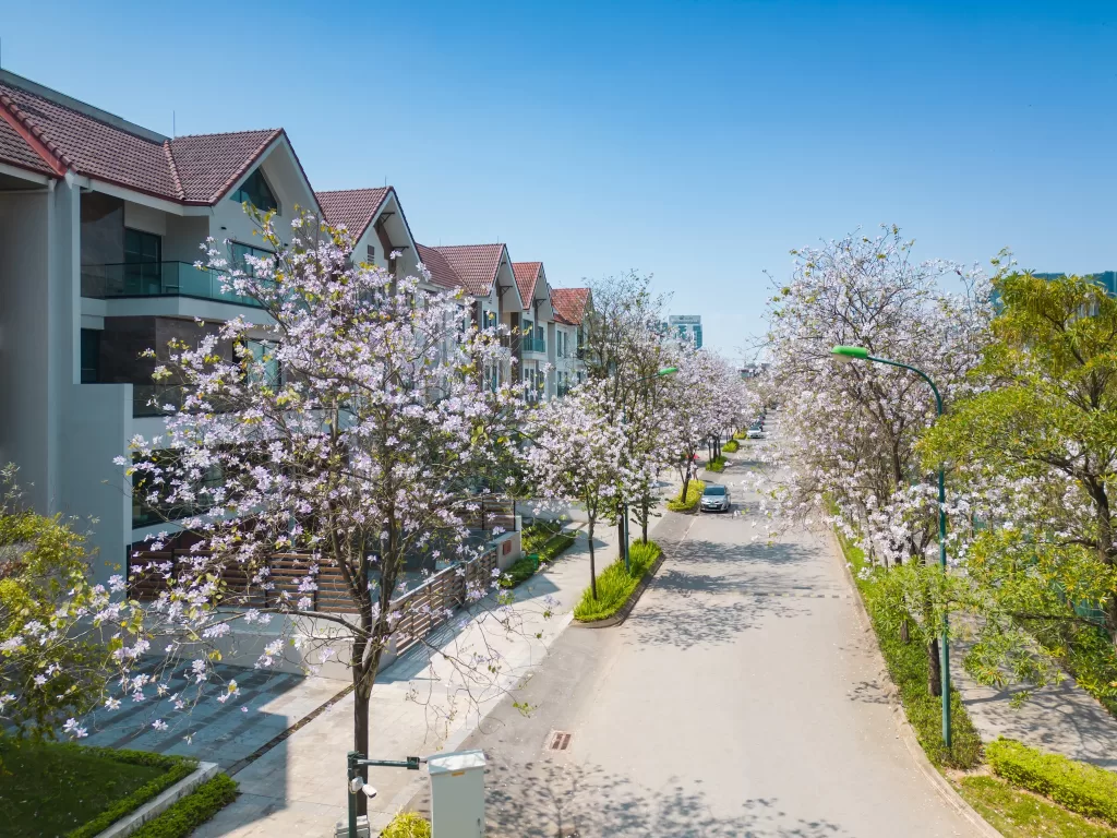 Công viên và Hồ Điều Hòa nằm bao quanh căn Biệt Thự Khu đô thị Ciputra