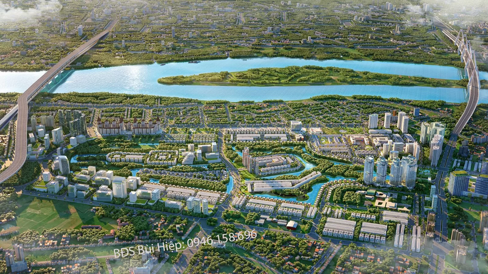 Phối cảnh tổng thể Biệt Thự Khu Lõi Ciputra