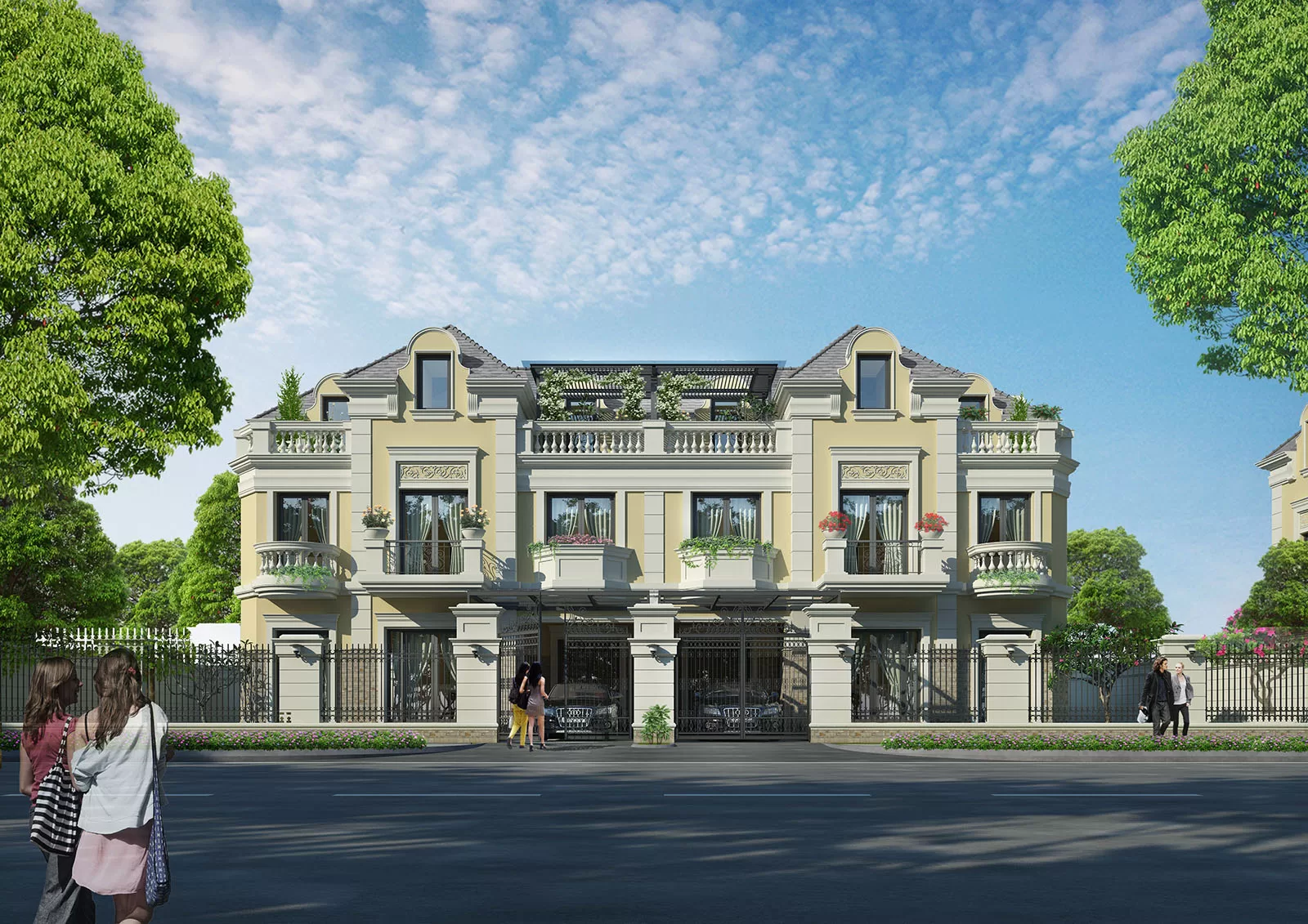Thiết kế Biệt Thự Song Lập 200m2 KĐT An Lạc Green Symphony