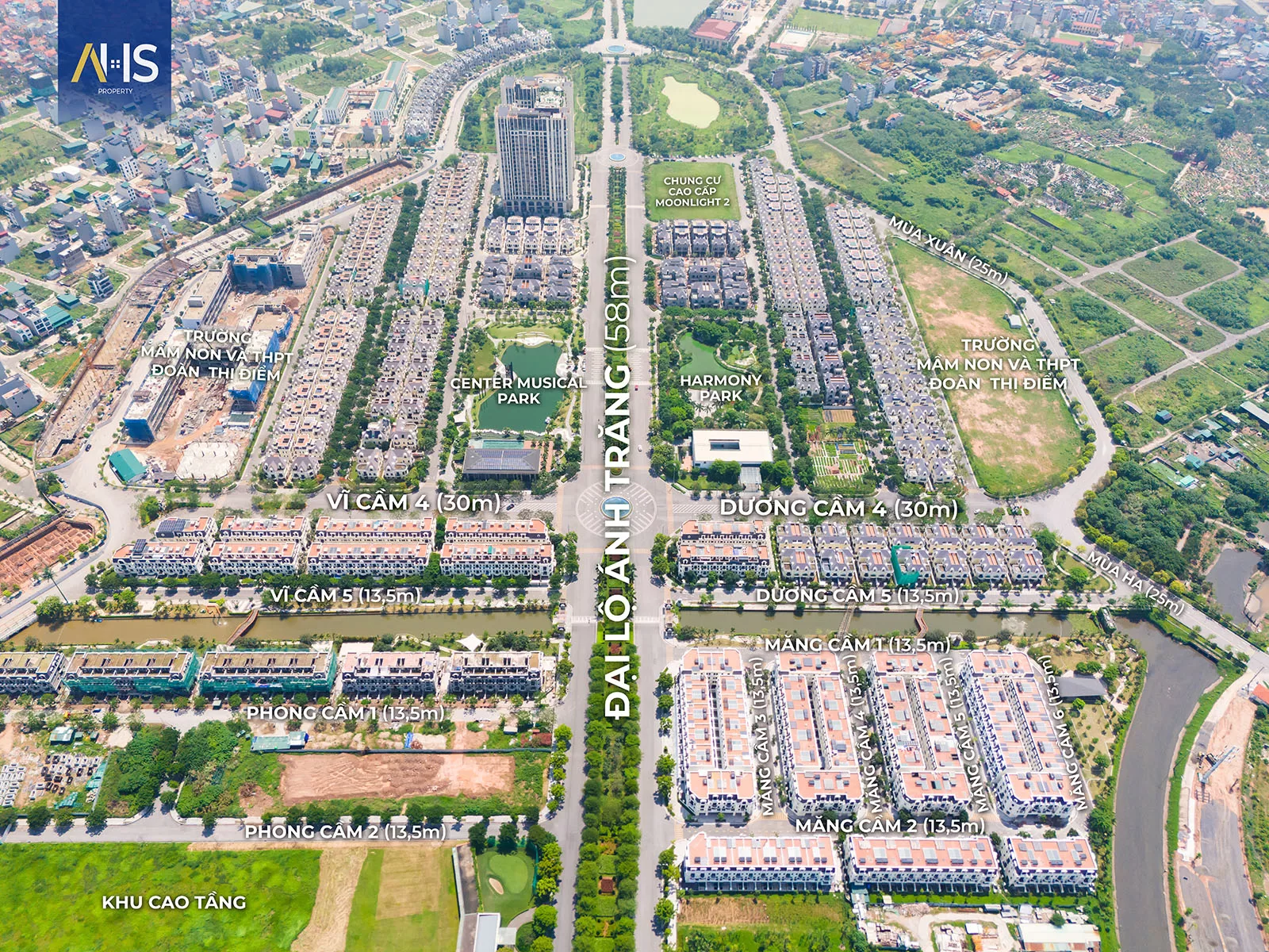 Phối cảnh thực tế Biệt Thự An Lạc Green Symphony