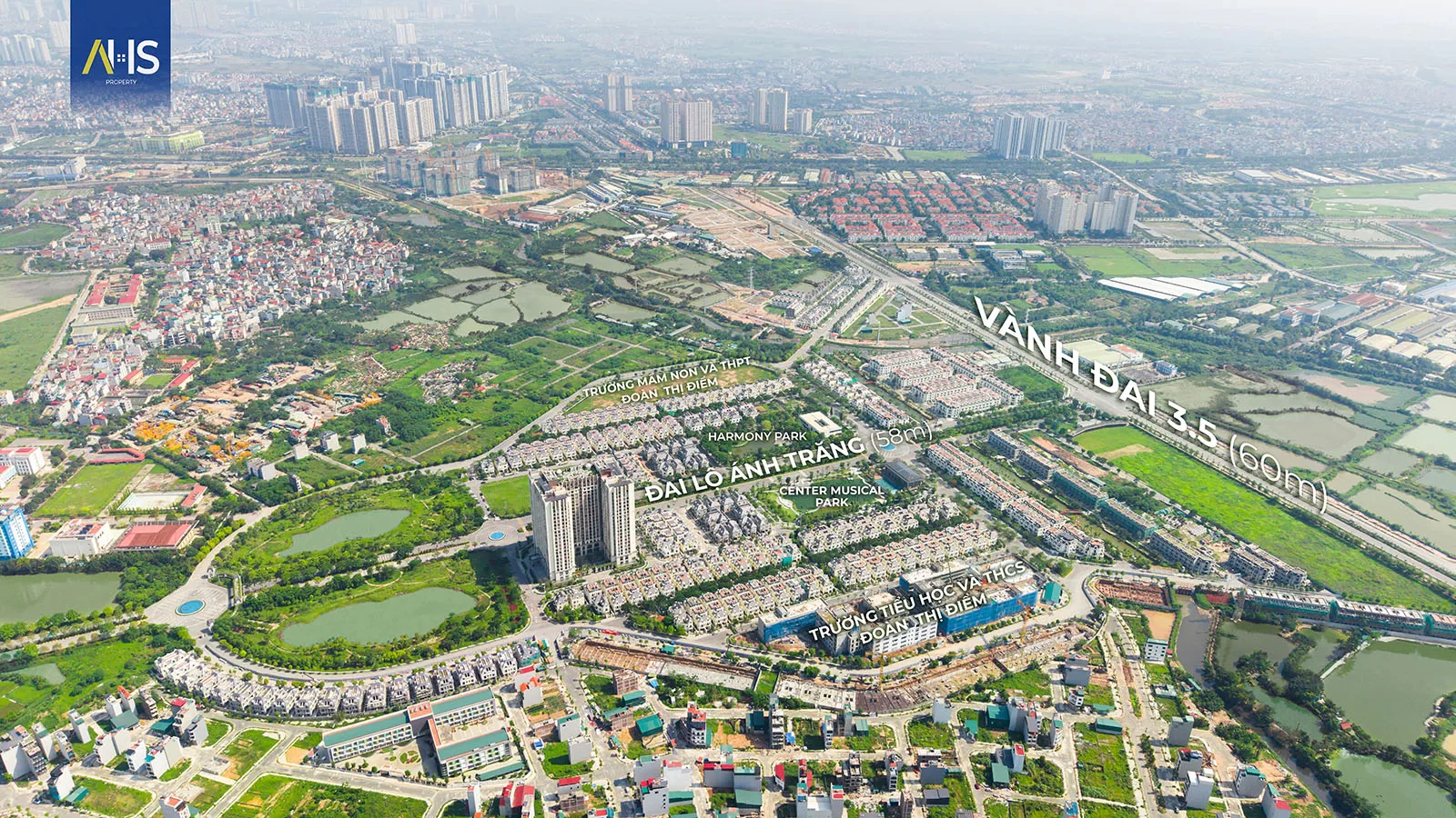 Phối cảnh thực tế Biệt Thự An Lạc Green Symphony