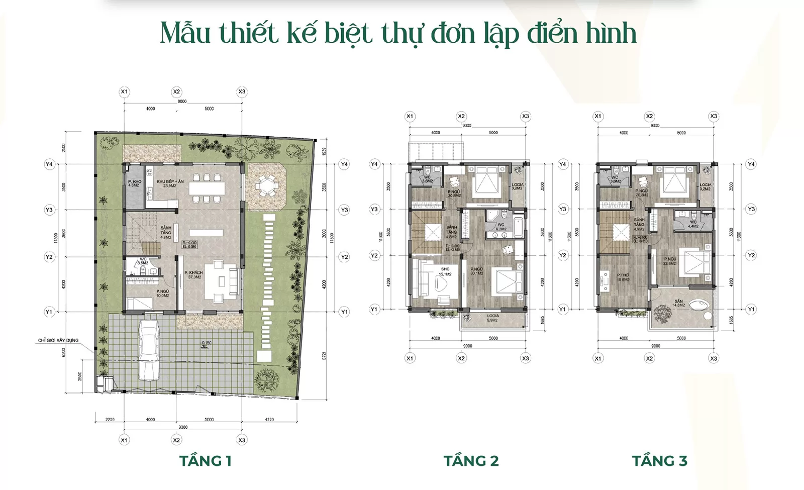 Thiết kế Biệt Thự Đơn Lập Hà Đô Charm Villas