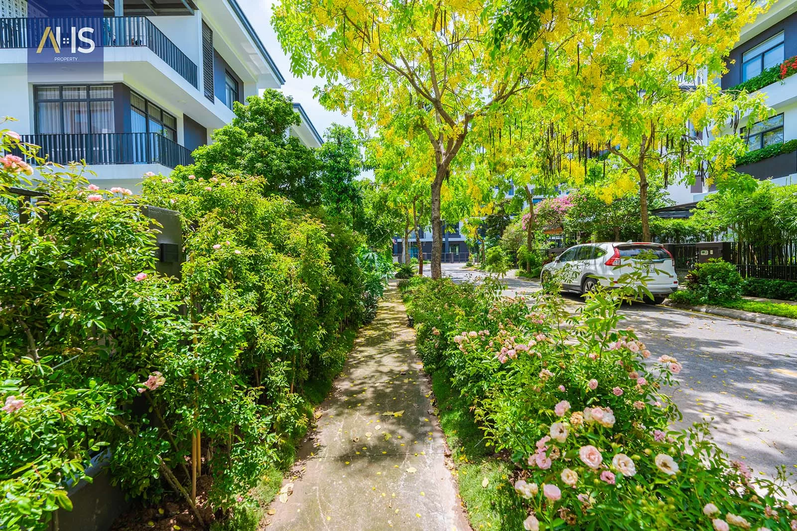 Tiện ích vườn hoa Khu Biệt Thự Hà Đô Charm Villas