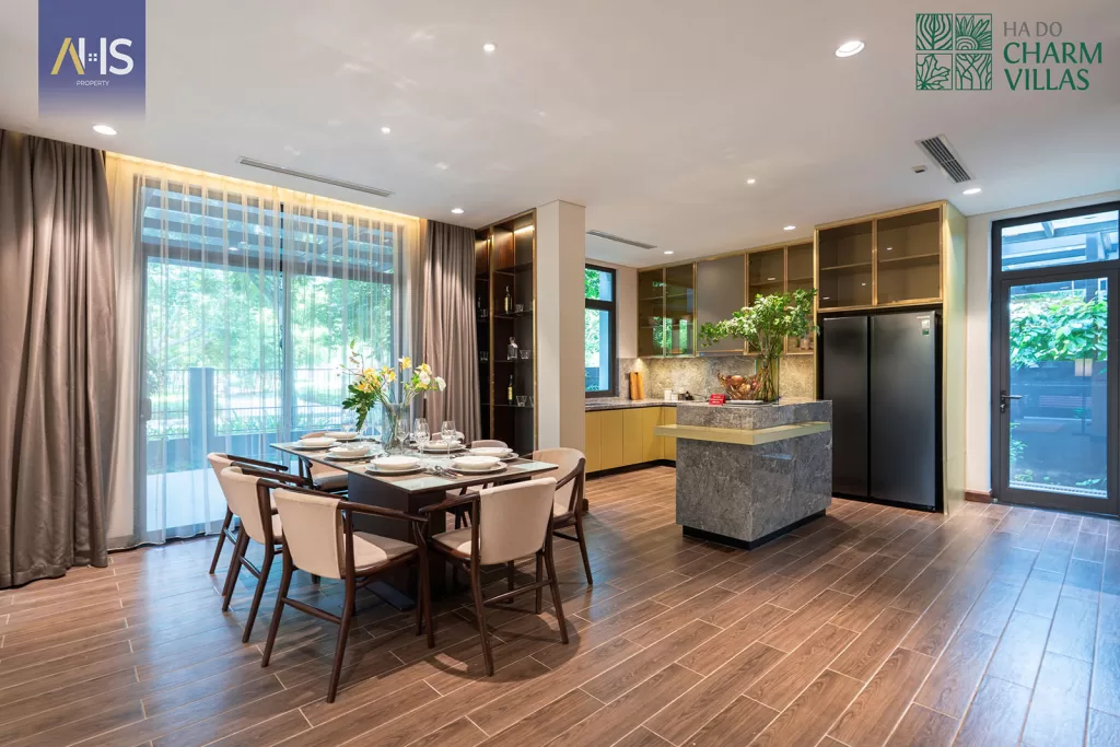 Nhà mẫu Phòng Khách Biệt Thự Hà Đô Charm Villas