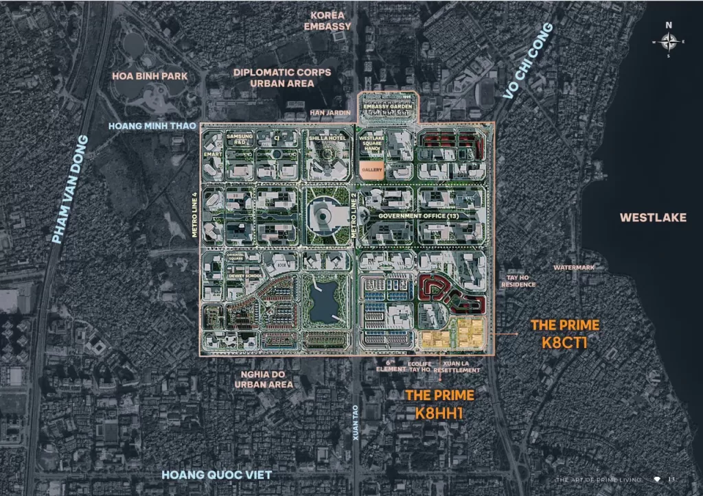 Vị Trí Khi Mua chung cư K8CT1 Starlake