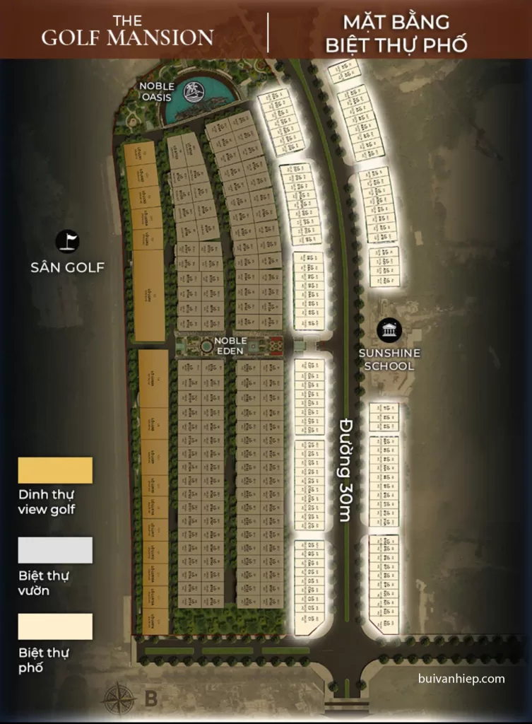Phân Khu The Golf Mansion