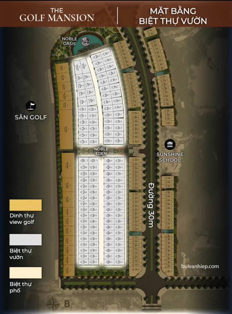 Phân Khu The Golf Mansion