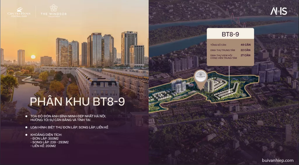 Biệt Thự Đơn Lập Lô Góc BT08,09
