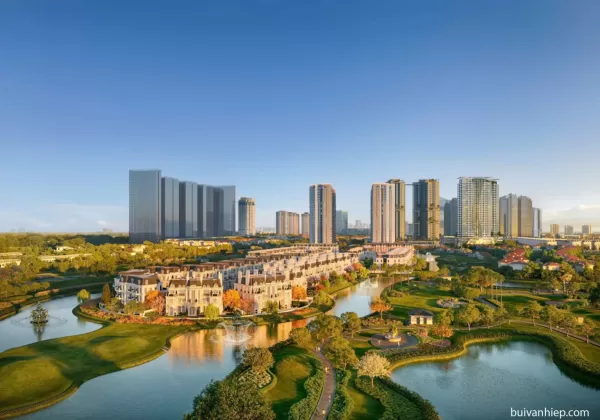 Công viên 65ha Ciputra kế bên phân khu Crystal Grand Mansion Ciputra