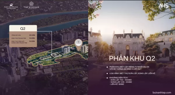 Thông tin phân khu Q2 khu lõi Ciputra