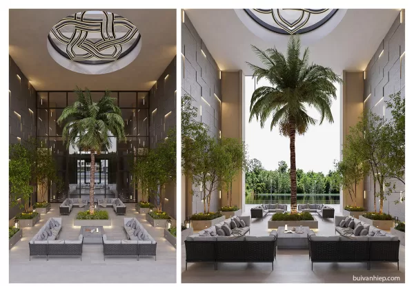 Khu thư giãn xanh và góc thưởng cảnh Sky Garden