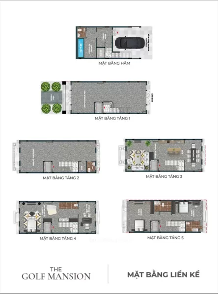 Thiết kế mẫu Block Biệt Thự Phố 2 mặt tiền