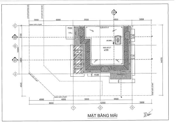 Thiết kế mặt bằng mái mã căn 24 - P1