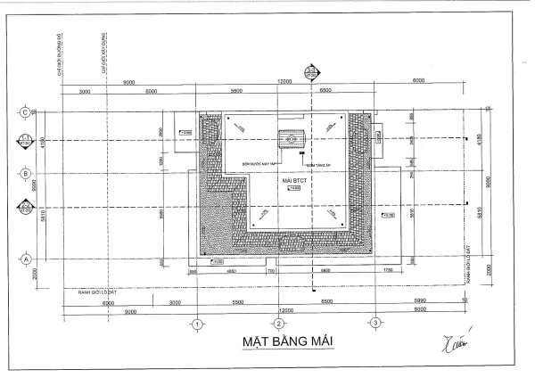 Thiết kế mặt bằng mái mã căn 3-P3