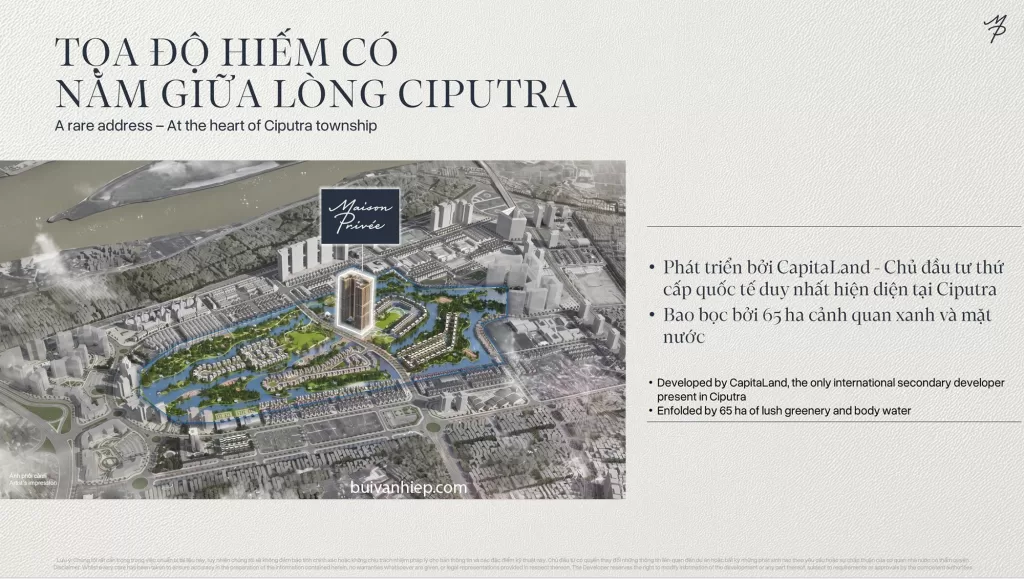 Vị trí độc tôn của Maison Privée Ciputra