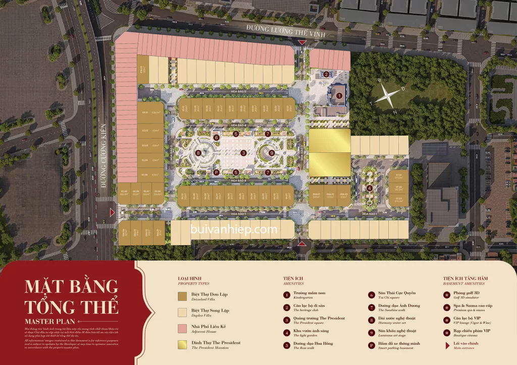 The President Park Mễ Trì Giá Bao Nhiêu biệt thự đơn lập