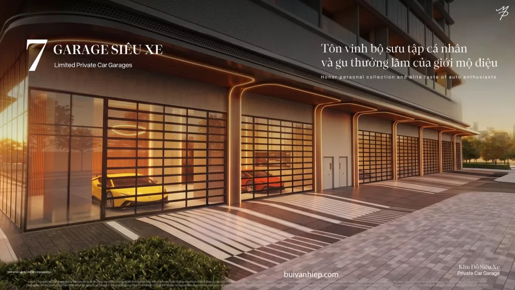 Khu đỗ xe siêu xịn Maison Privée Ciputra