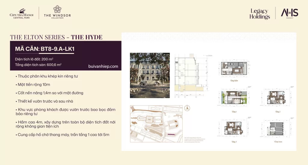 Giá Bán The Windsor Collection Ciputra Liền kề 200m2 phân khu BT08-09 Giá Bán The Windsor Collection Ciputra Liền kề 200m2 phân khu BT08-09
