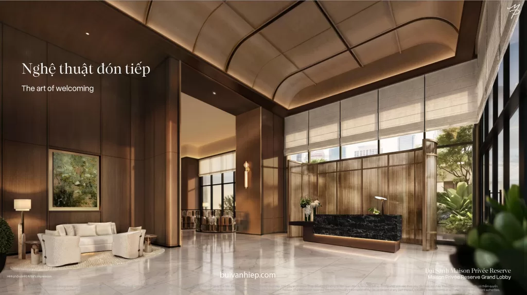 sảnh tiếp đón cư dân Maison Privée Ciputra