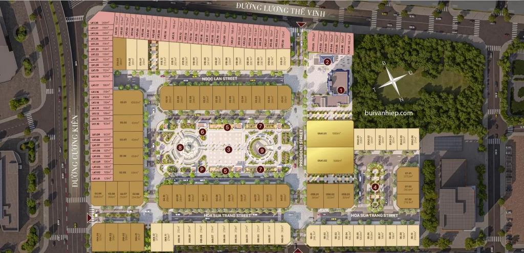 mặt bằng thiết kế The President Park Mễ Trì mặt bằng thiết kế The President Park Mễ Trì