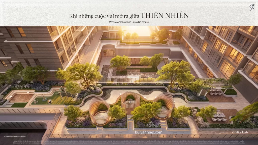 Vườn BBQ và đường dạo Hoàng Hôn Maison Privée Ciputra