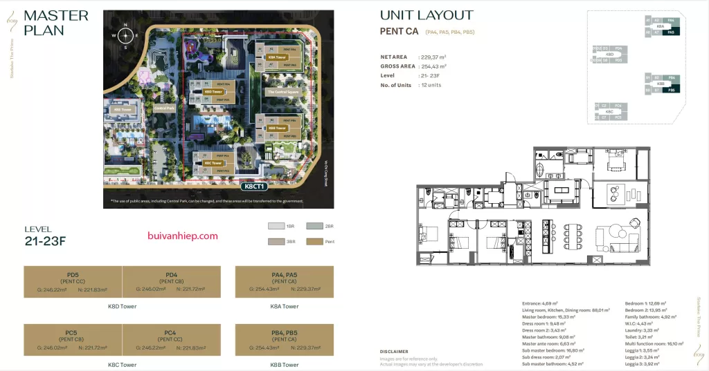 Dự Án K8CT1 Tây Hồ Tây thiết kế 3D căn Penthouse